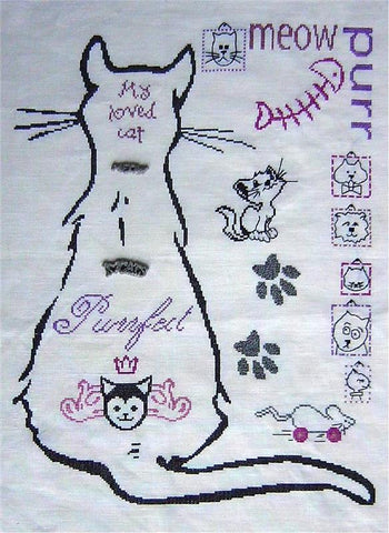 My Cat Sampler - Alessandra Adelaide Needleworks