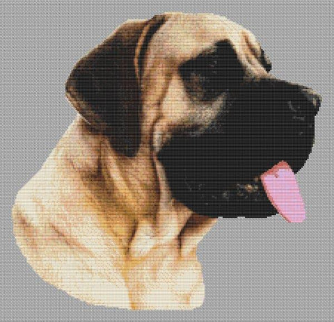 Fawn Great Dane - White Willow Stitching