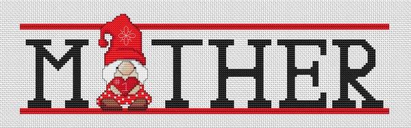 Mother Gnome - White Willow Stitching