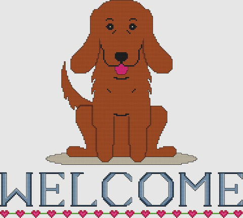 Irish Setter: Welcome - DogShoppe Designs