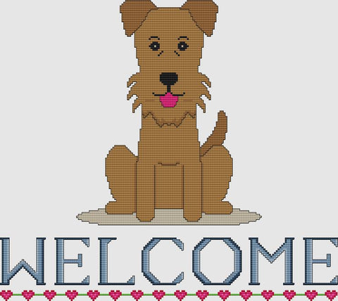 Irish Terrier: Welcome - DogShoppe Designs