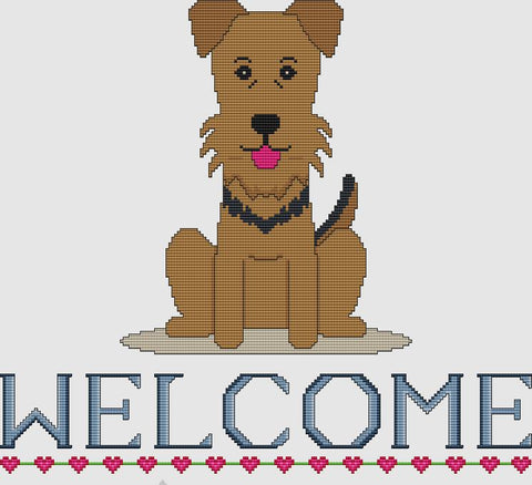 Airedale Terrier: Welcome - DogShoppe Designs