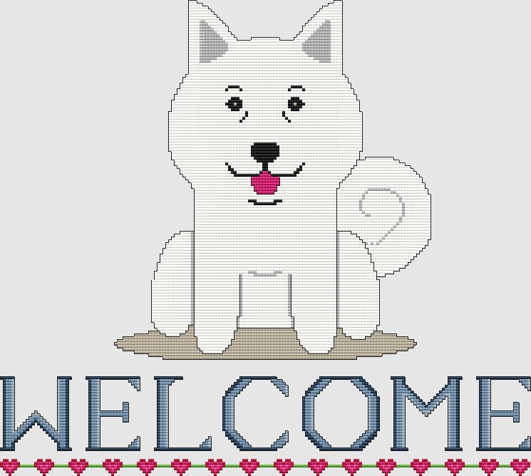 Samoyed: Welcome - DogShoppe Designs