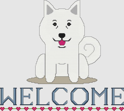 Samoyed: Welcome - DogShoppe Designs
