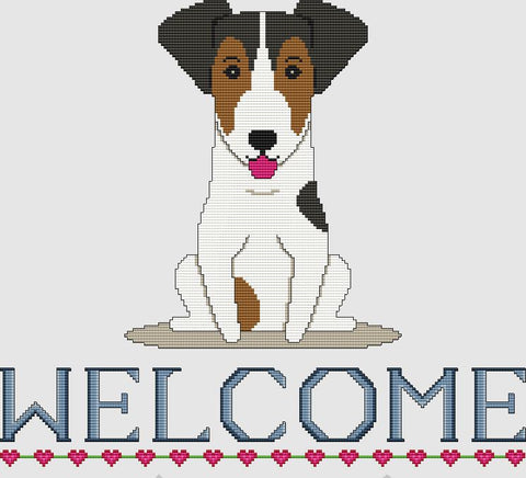 Jack Russell Terrier: Welcome (Tri) - DogShoppe Designs