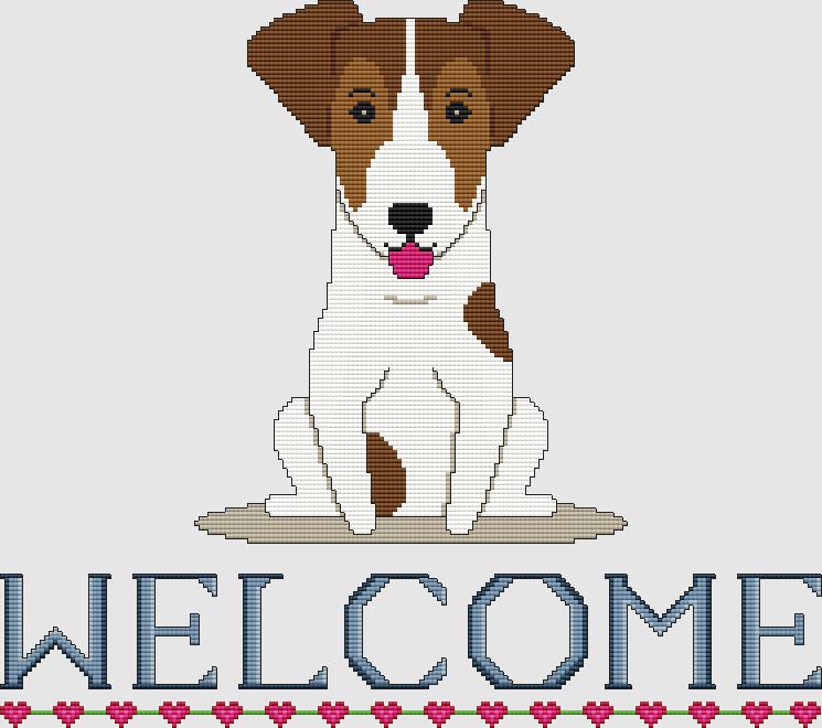 Jack Russell Terrier: Welcome (Brown White) - DogShoppe Designs