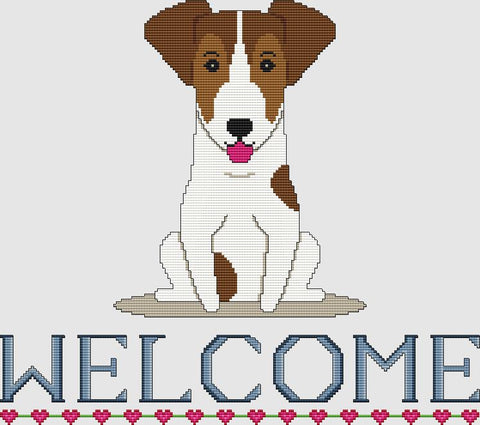 Jack Russell Terrier: Welcome (Brown White) - DogShoppe Designs