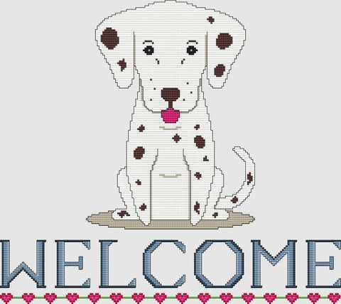 Dalmatian: Welcome II (Liver) - DogShoppe Designs