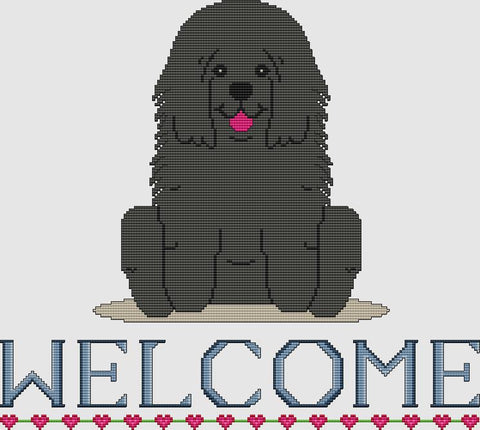 Puli: Welcome (Black) - DogShoppe Designs