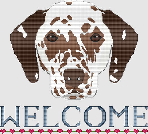 Dalmatian: Welcome (Liver) - DogShoppe Designs