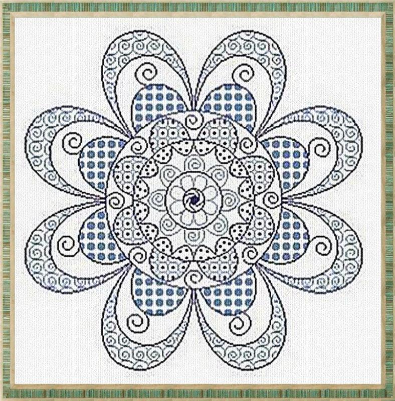 Blue Daisy - Alessandra Adelaide Needleworks