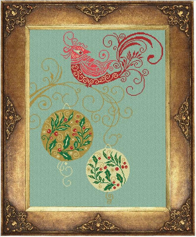 Christmas Red Cardinal - Alessandra Adelaide Needleworks