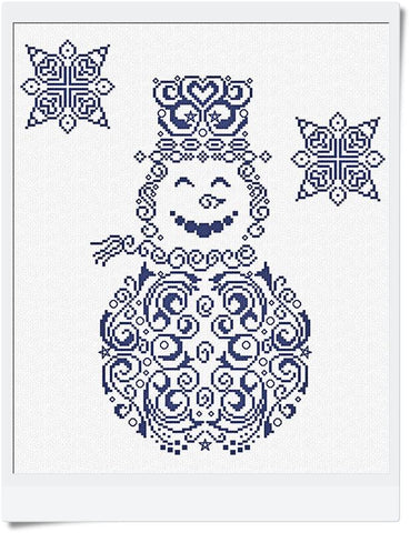 Happy Snowman - Alessandra Adelaide Needleworks