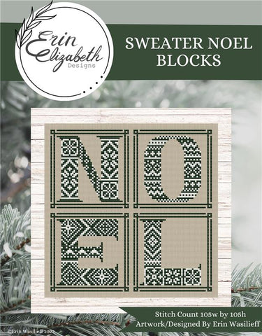 Sweater Noel Blocks - Erin Elizabeth Designs