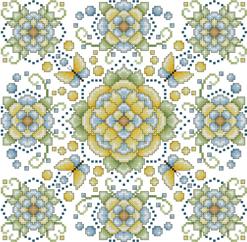 Four Seasons Mandalas: Spring - Kitty & Me Designs