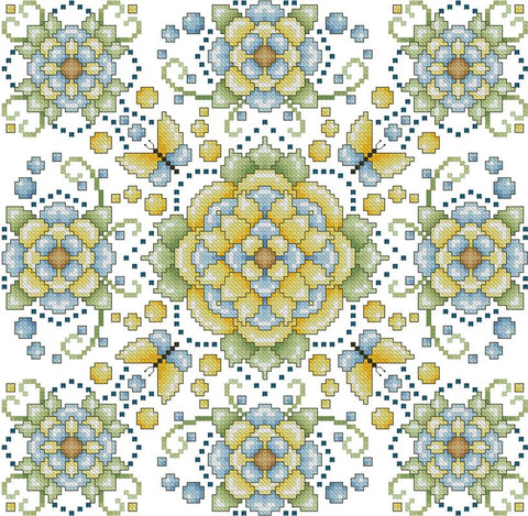 Four Seasons Mandalas: Spring - Kitty & Me Designs