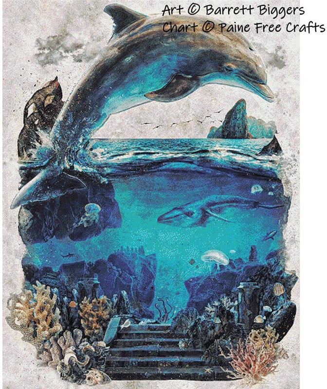 Surreal Dolphin - Paine Free Crafts