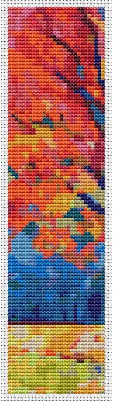 The Colors Of Autumn Bookmark - Art of Stitch, The