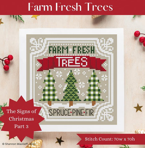 2023 Signs Of Christmas: Farm Fresh Trees - Shannon Christine Designs
