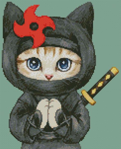 Mini Cat 42  - Artecy Cross Stitch