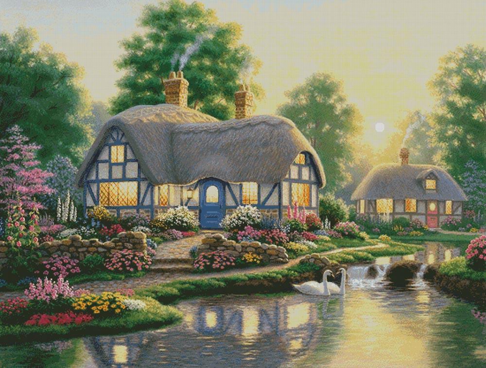 Great Cottage Walkway (Large) - Artecy Cross Stitch