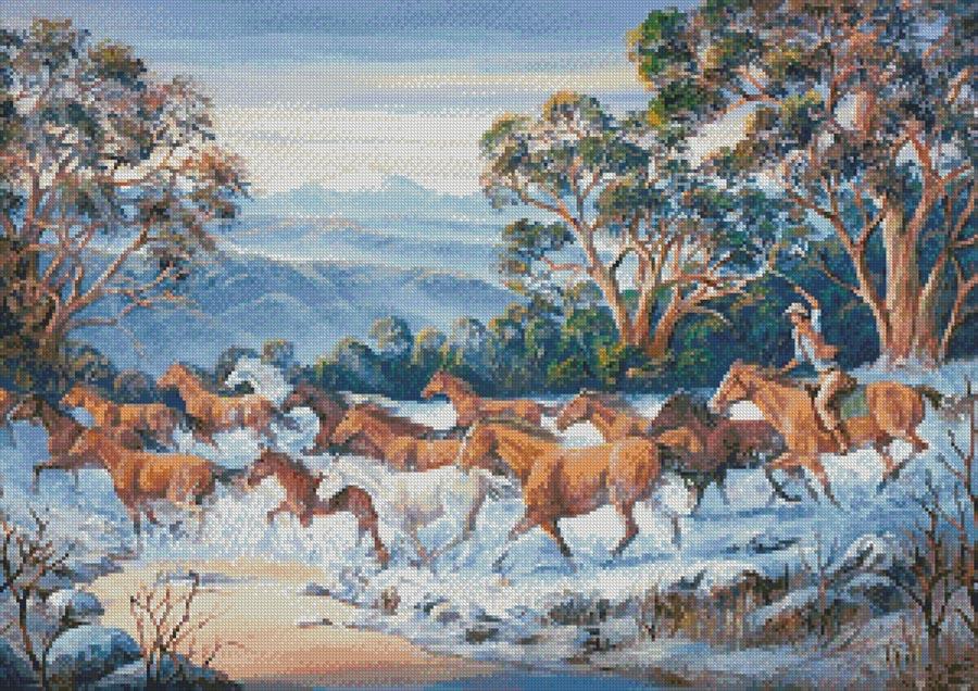 The Man From Snowy River - Artecy Cross Stitch
