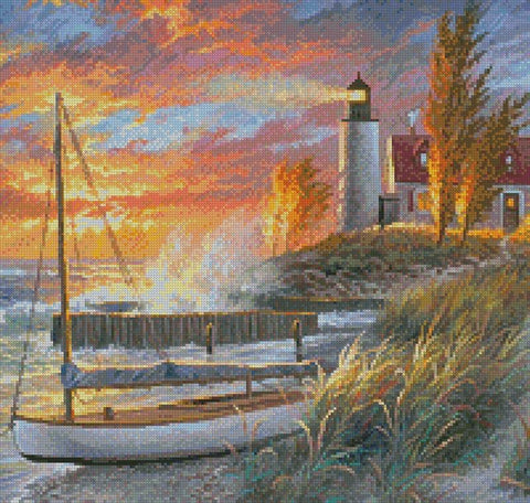 Point Betsie Lighthouse (Crop) - Artecy Cross Stitch