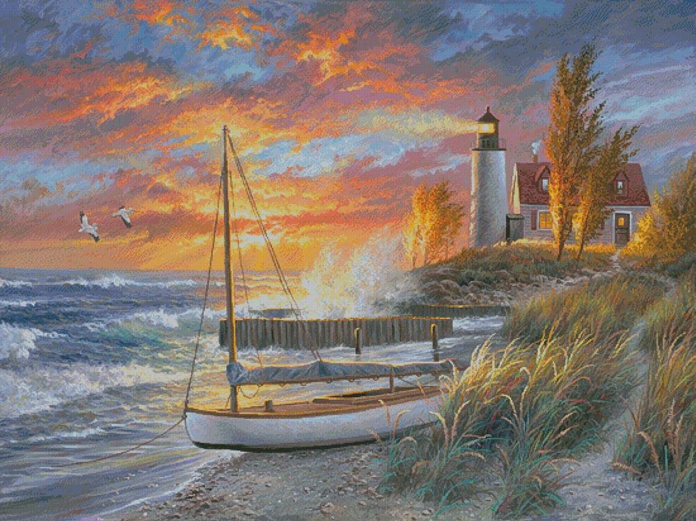 Point Betsie Lighthouse (Large) - Artecy Cross Stitch