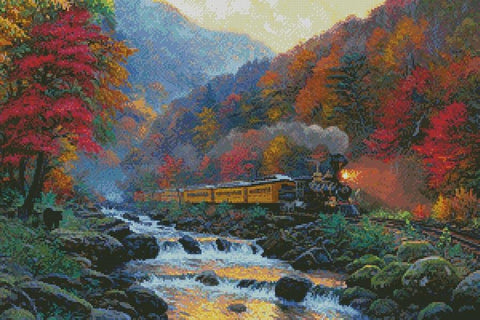 Smoky Mountain Train  - Artecy Cross Stitch