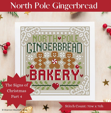 2023 Signs Of Christmas: North Pole Gingerbread - Shannon Christine Designs
