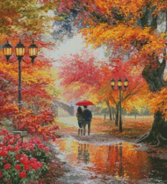 Walking In The Rain (Crop) - Artecy Cross Stitch