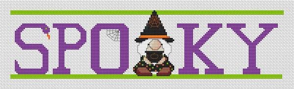 Spooky Gnome: Halloween - White Willow Stitching