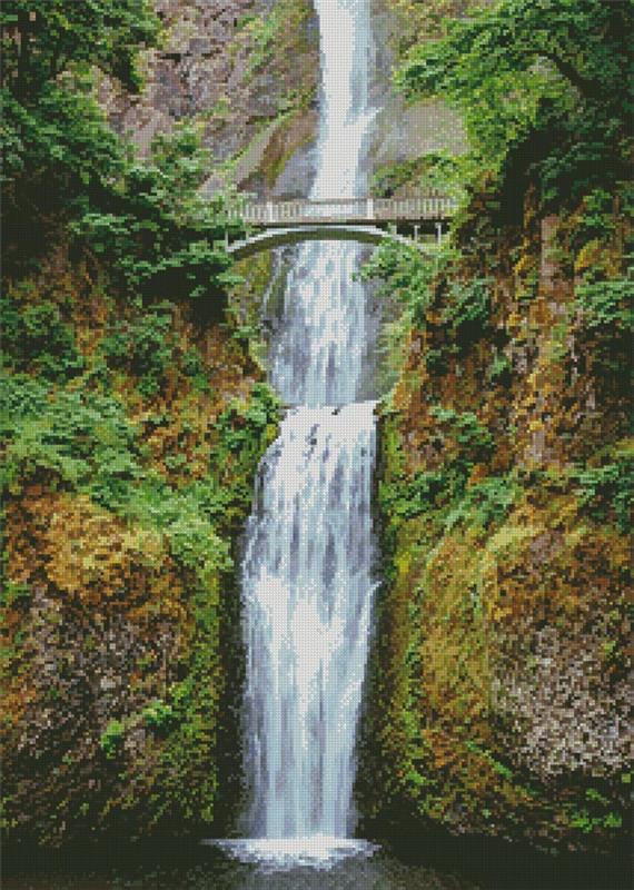 Multnomah Falls - Artecy Cross Stitch