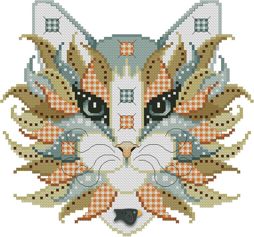 Colorful Cats: Scarecrow - Kitty & Me Designs