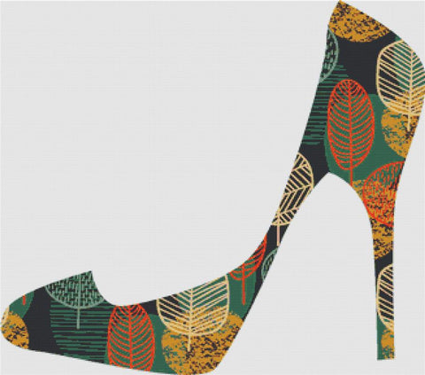 Autumn Tree Shoe - X Squared Cross Stitch