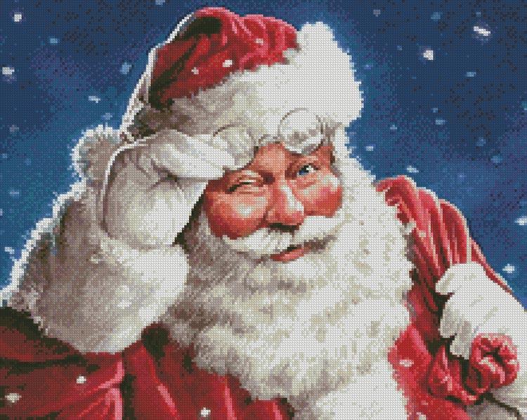 Santa Wink (Crop 1) - Artecy Cross Stitch