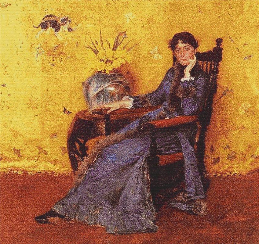 Portrait Of Miss Dora Wheeler - X Squared Cross Stitch