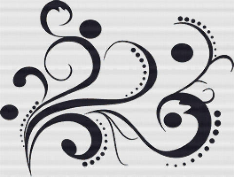Ornamental Decorative Swirl - X Squared Cross Stitch