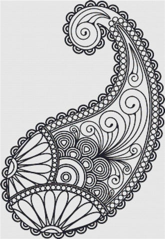 Paisley Motif - X Squared Cross Stitch