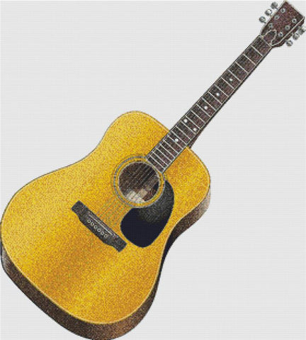 Acoustic Guitar - X Squared Cross Stitch