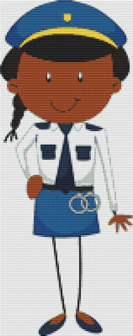 Police Officer - X Squared Cross Stitch