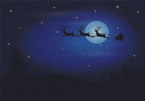 Santa Silhouette - X Squared Cross Stitch