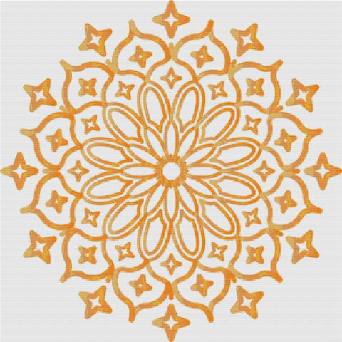 Gold Mandala - X Squared Cross Stitch