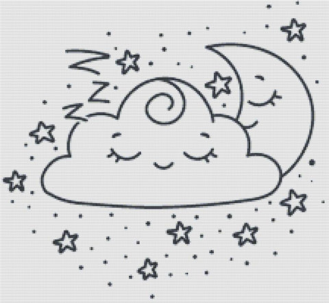Cloud Dream - X Squared Cross Stitch
