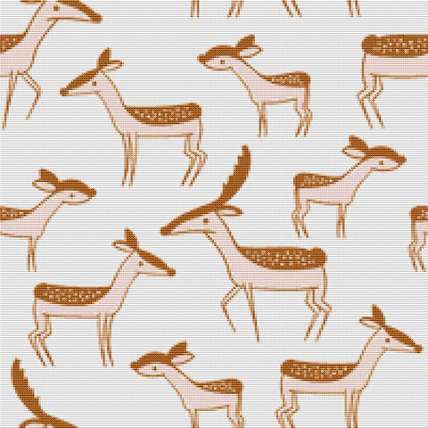 Deer Tile - X Squared Cross Stitch