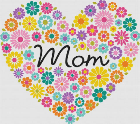 Mother’s Day Heart - X Squared Cross Stitch