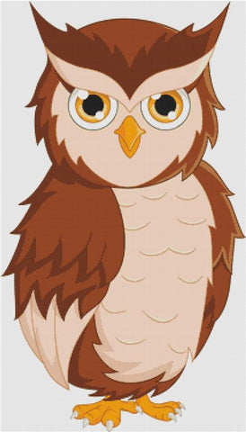 Cute Cartoon Owl - X Squared Cross Stitch