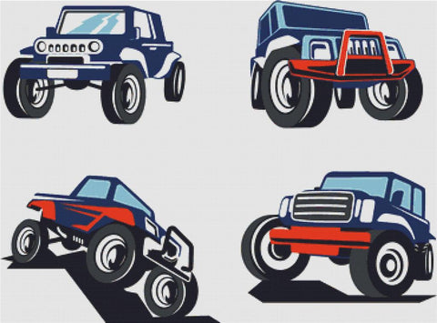 Off-Road Vehicles - X Squared Cross Stitch