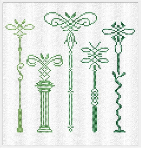Green Bookmarks - Alessandra Adelaide Needleworks