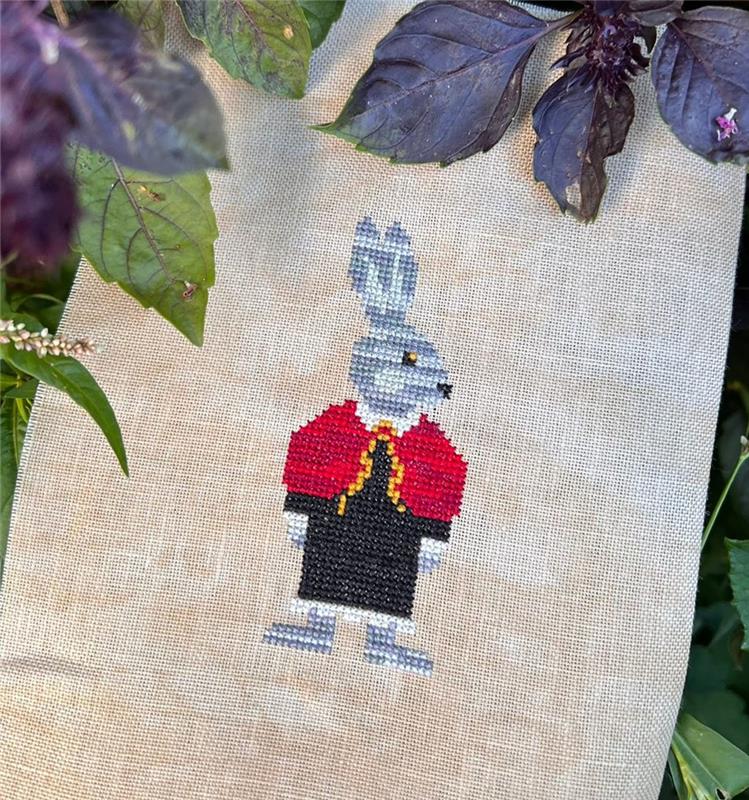 Halloween Bunny Girl - Cute Embroidery by Kate